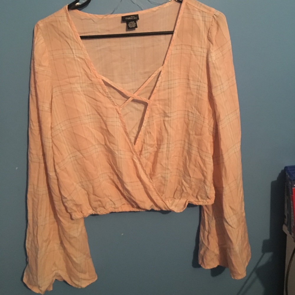 Rue 21 pink long sleeve top